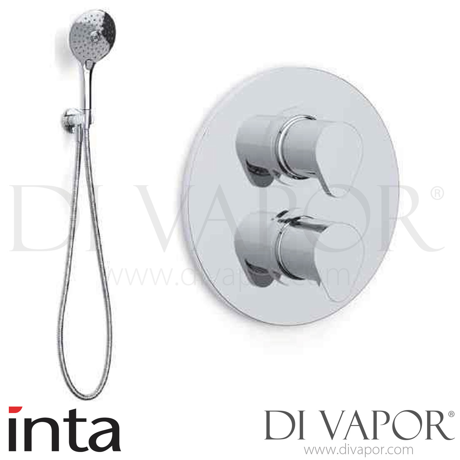 Inta ENZO10 Enzo Concealed Thermostatic Shower With Rinse Station