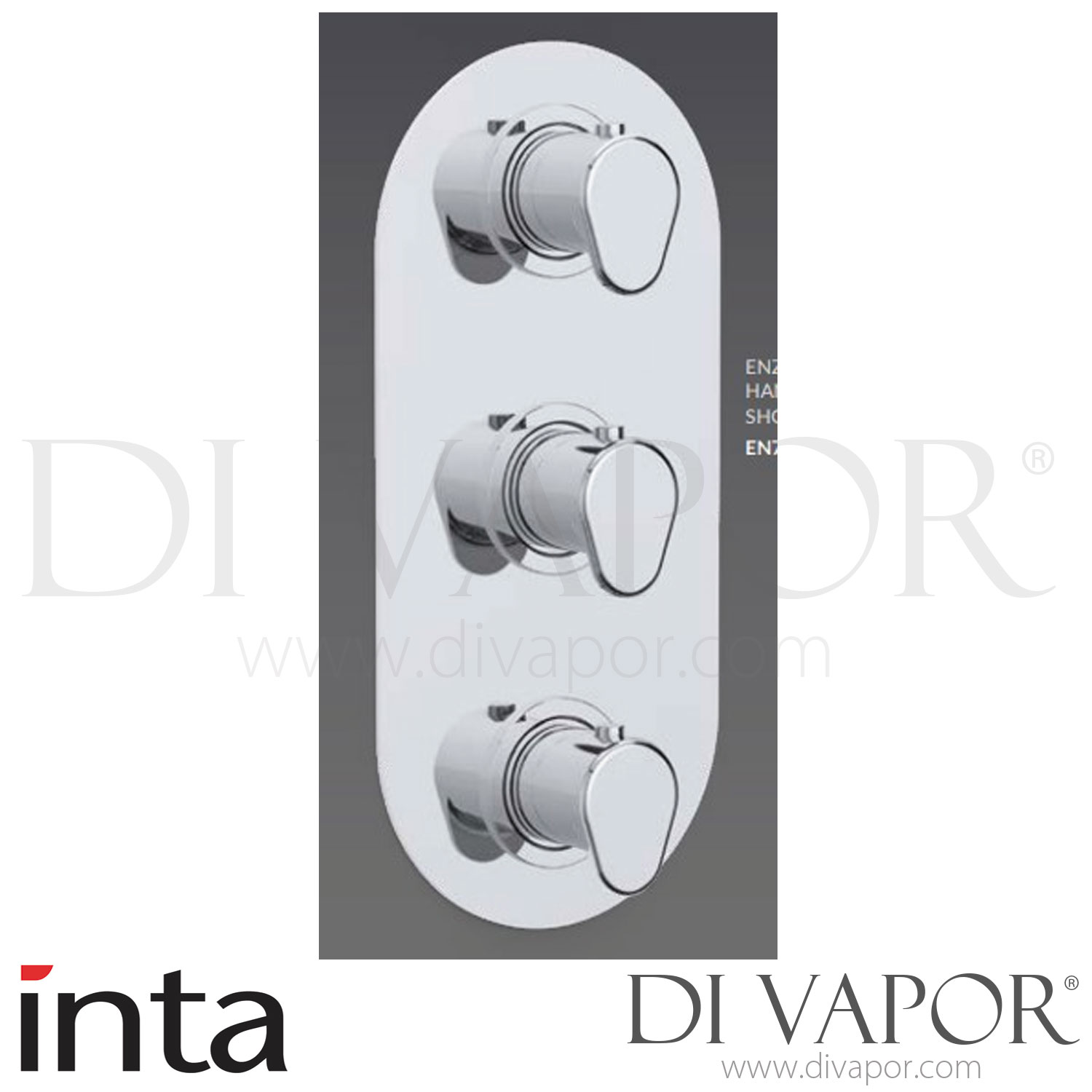 Inta Enzod Enzo Thermostatic Handle Dual Outlet Concealed Mixer