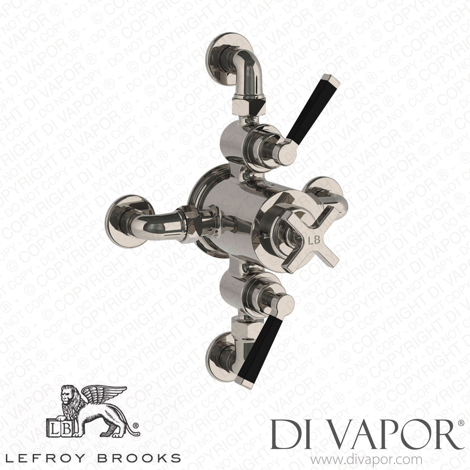 Lefroy Brooks Mackintosh Exposed Dual Control Thermostatic Valve With