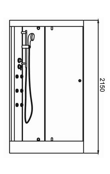 Rectangular Shower Enclosure - 1200mm x 900mm (SH-DV6018)