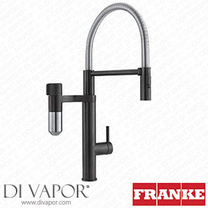 Franke Chromed Kitchen Sink Tap with Fixed Spout Vital Semi-Pro-Black Mat/Optical Steel 120.0551.242 Spare Parts