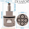 Vellamo Shower Valve Diverter Cartridge