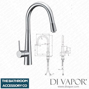 The Bathroom Accessory Company 029.100.009 Pull-out Kitchen Sink Mixer Spare Parts