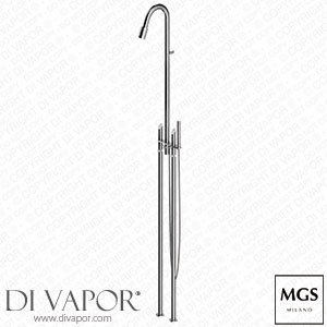 MGS Swan Neck Freestanding Shower Column with Handshower 040645238V Spare Parts