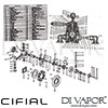 Cifial 040THX300 Techno X300 Dual Control Concealed Shower Valve Dimension