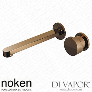 Noken 100190623 External Part for Wall Basin Mixer Rib Handle Square Spout Spare Parts (Porcelanosa NK)