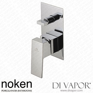 Noken 100266786 Single Lever Concealed Bath Shower Mixer Trim Kit Spare Parts (Porcelanosa NK)