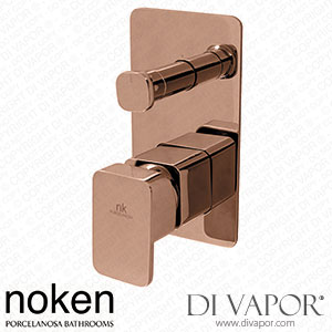 Noken 100280853 Single Lever Concealed Bath Shower Mixer Trim Kit Spare Parts (Porcelanosa NK)