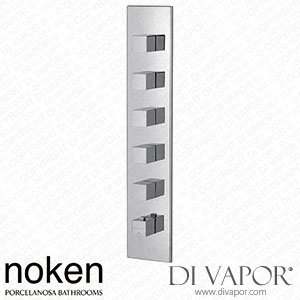 Noken 100282695 Trim Kit for the Thermostatic Valve 5 Ways Spare Parts (Porcelanosa NK)