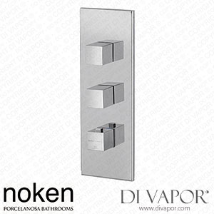 Noken 100282715 Trim Kit for the Thermostatic Valve 2 Ways Spare Parts (Porcelanosa NK)