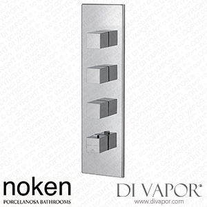 Noken 100282717 Trim Kit for the Thermostatic Valve 3 Ways Spare Parts (Porcelanosa NK)