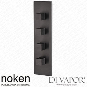 Noken 100282718 Trim Kit for the Thermostatic Valve 3 Ways Spare Parts (Porcelanosa NK)