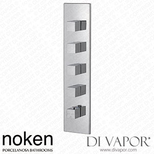 Noken 100282721 Trim Kit for the Thermostatic Valve 4 Ways Spare Parts (Porcelanosa NK)