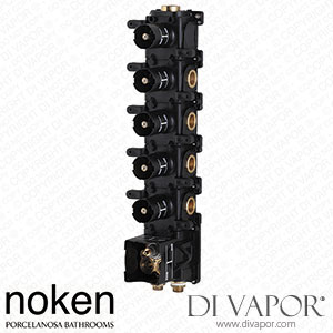 Noken 100282736 Thermostatic Valve 5 Way with Wax Thermo-Element Spare Parts (Porcelanosa NK)