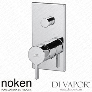 Noken 100283296 Single Lever Concealed Bath Shower Mixer Trim Kit Spare Parts (Porcelanosa NK)