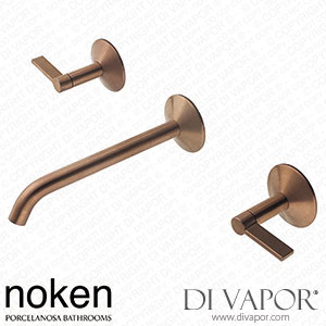 Noken 100289167 3 Hole Wall Mounted Basin Mixer Spare Parts (Porcelanosa NK)