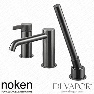 Noken 100292744 External Part 3-Piece Bathtub Installation Battery Spare Parts (Porcelanosa NK)