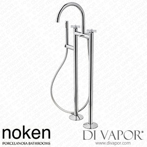 Noken 100311394 Floor Mounted Bath Shower Mixer 3/8