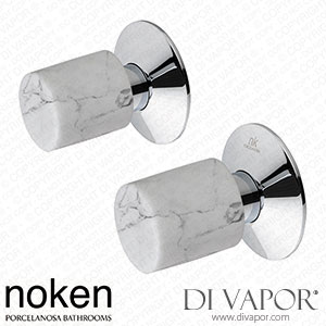 Noken 100324543 Set of 1/2 Inch Stop Valves Spare Parts (Porcelanosa NK)