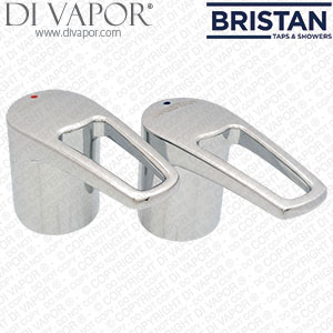 Bristan 100701-H1 SM Handles - Pair for Smile Basin Taps Chrome