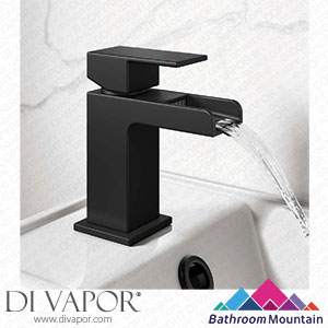 Bathroom Mountain 11100 Avon Matt Black Waterfall Cloakroom Basin Mixer Tap Spare Parts