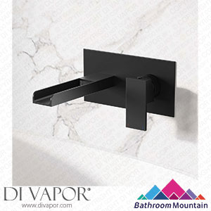 Bathroom Mountain 11102 Avon Matt Black Waterfall Wall Mounted Basin Mixer Tap Spare Parts