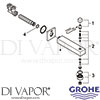 Grohe 13304000 Spare Tech Diagram