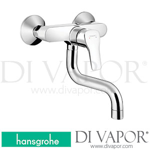 Hansgrohe 13863000 MySport Single Lever Kitchen Mixer, Wall-Mounted, 1Jet Spare Parts >01/16