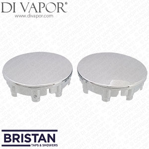 Bristan 1408A0A Riser Rail End Cap Chrome for SM/TH/GL/JOY Electric Showers - Pair