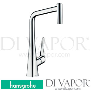 Hansgrohe 14780000 Metris M71 Single Lever Kitchen Mixer 320, Eco, Pull-Out Spray, 2Jet Spare Parts >10/19