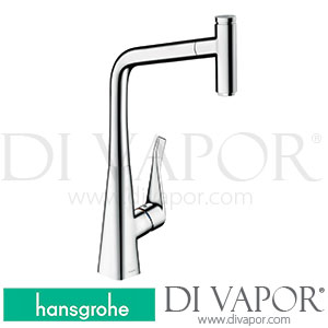 Hansgrohe 14786000 Metris Select M71 Single Lever Kitchen Mixer 320, Eco, Pull-Out Spout, 1Jet Spare Parts >10/19