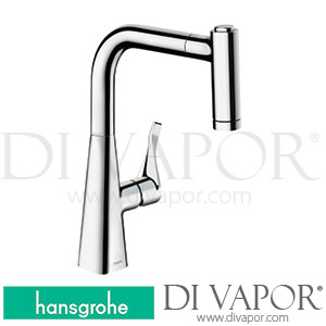 Hansgrohe 14834000 Metris M71 Single Lever Kitchen Mixer 220, Pull-Out Spray, 2Jet Spare Parts >05/19