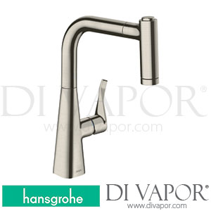 Hansgrohe 14834800 Metris M71 Single Lever Kitchen Mixer 220, Pull-Out Spray, 2Jet Spare Parts >05/19