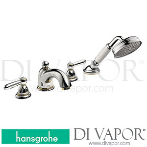 Hansgrohe 17445000 AXOR Carlton 4-Hole Rim Mounted Bath Mixer with Lever Handles >03/17 Spare Parts