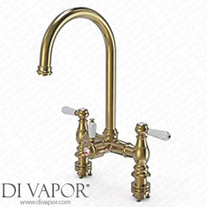 ScrewFix 189RG ETAL Traditional Bridge 3-in-1 Hot Water Kitchen Tap Gold Spare Parts