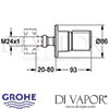 Grohe Grohtherm 2000 Concealed Valve Exposed Part Dimensions