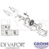 Grohe 19297001 Mixer Spare Tech Diagram