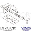 Grohe 19320000 Mixer Spare Tech Diagram