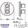 Grohe Grohtherm 2000 Thermostat Shower Mixer Dimensions