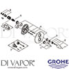 Grohe 19364KS0 Spare Diagram