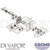 Grohe 19380000 Mixer Spare Diagram