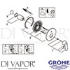 Grohe 19382000 Mixer Spare diagram