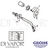 Grohe 19408EN1 Mixer Spare Diagram