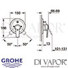 Grohe Eurostyle Bath Shower Mixer Dimensions