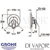 Grohe Europlus with Diverter Assembly Shower Dimensions