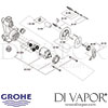 Grohe Europlus with Diverter Assembly Shower Spares