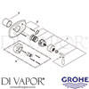 Grohe 19614ZB0 Mixer Spare Tech Diagram