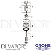 Grohe 19808000 Part Spare Tech diagram