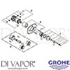 Grohe 19825000 Spare Tech Diagram