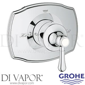 Grohe 19843000 Grohtherm 2000 Authentic Single Function Pressure Balance Trim with Control Module Spare Parts